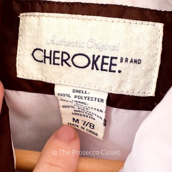 Girls Chocolate Brown Puffer Vest by Cherokee (7/8) - Picture 2 of 3